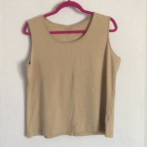Tan knit tank/shell